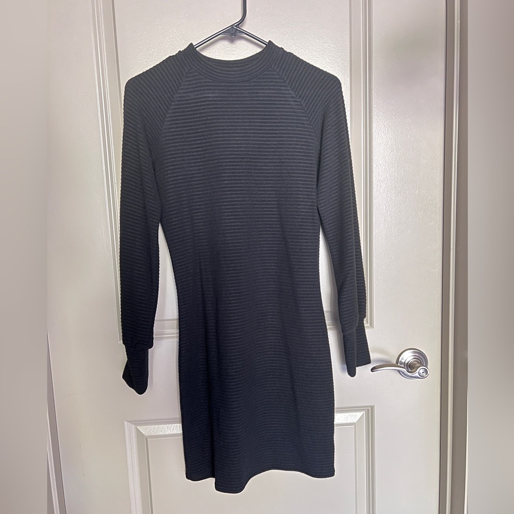 Steve Madden Sweater Mini Dress- Black- XS